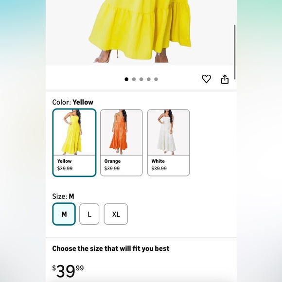 Vibrant Yellow Maxi dress - Picture 2 of 8